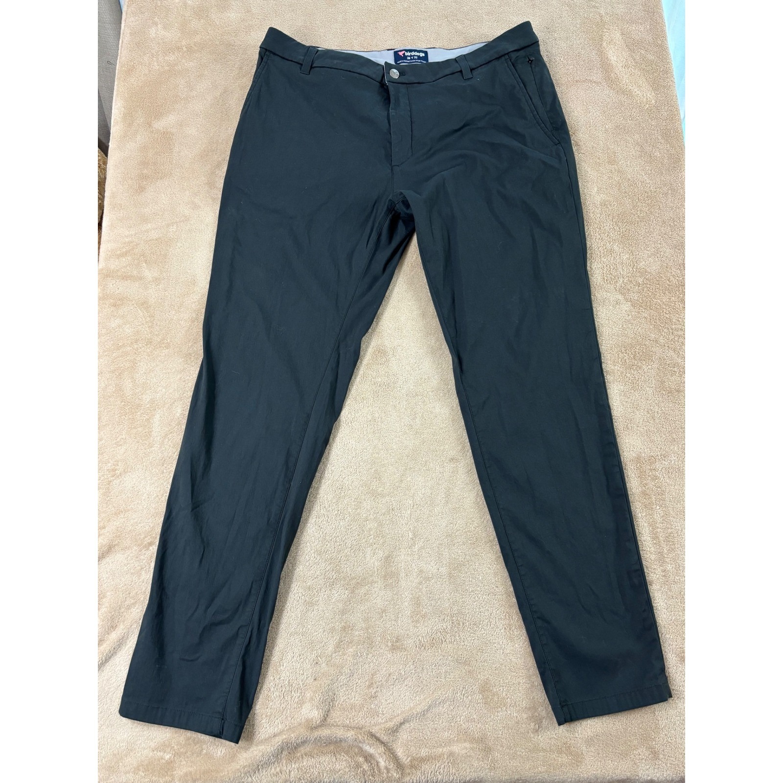 Birddogs Chino Pants Men's Size 36x32 Black Stretch Unlined Casual Preppy